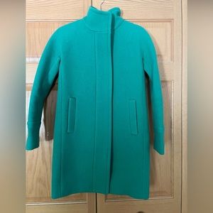 J.Crew Emerald Stadium Cloth Cocoon Coat.